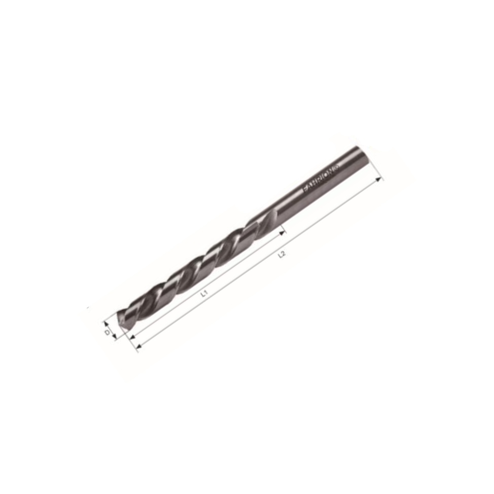 FAHRION/飞日诺 含钴高速钢麻花钻头 1mm 12mm 34mm 1 76 6153398 1个